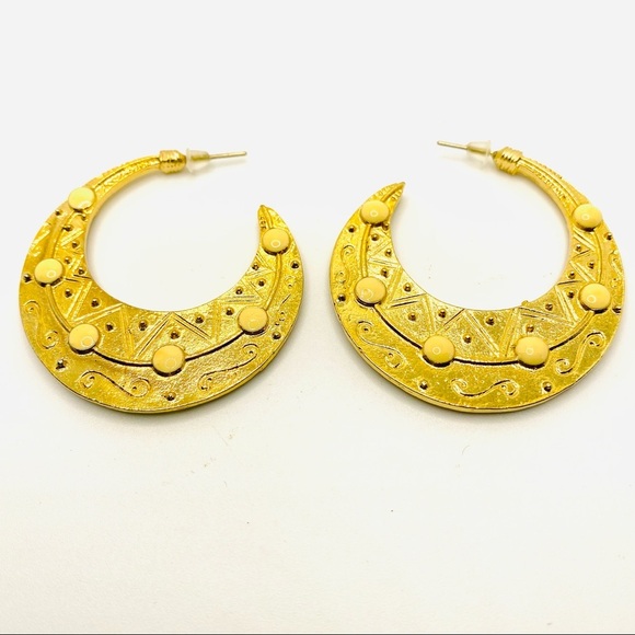 Jewelry - Earrings Boho Golden Loops. Pierced